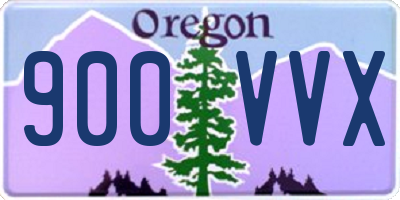 OR license plate 900VVX