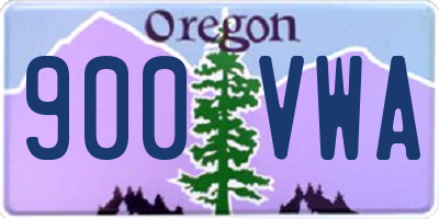 OR license plate 900VWA