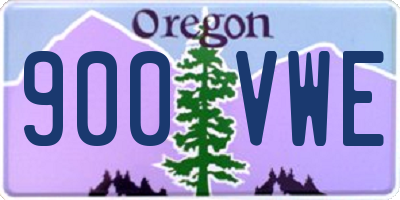 OR license plate 900VWE
