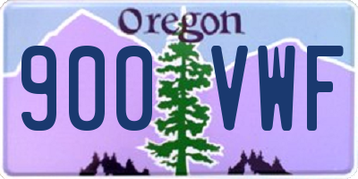 OR license plate 900VWF