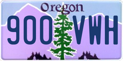 OR license plate 900VWH