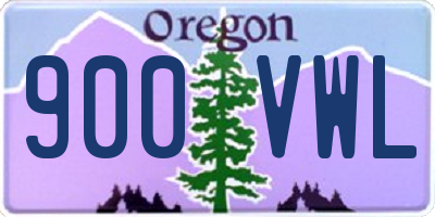 OR license plate 900VWL