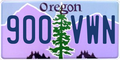 OR license plate 900VWN