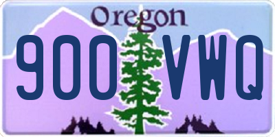 OR license plate 900VWQ