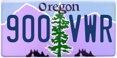 OR license plate 900VWR