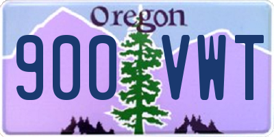 OR license plate 900VWT