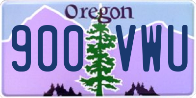 OR license plate 900VWU