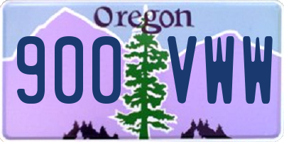 OR license plate 900VWW