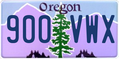 OR license plate 900VWX