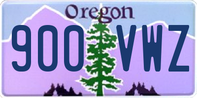OR license plate 900VWZ