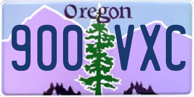 OR license plate 900VXC