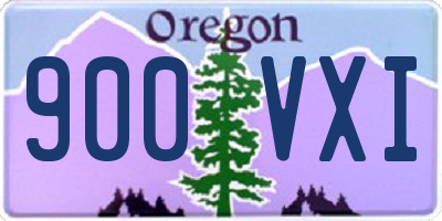 OR license plate 900VXI