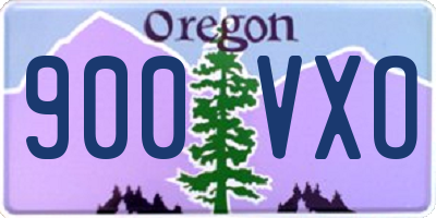 OR license plate 900VXO