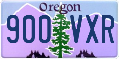 OR license plate 900VXR
