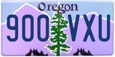 OR license plate 900VXU