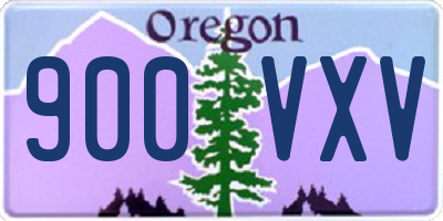 OR license plate 900VXV