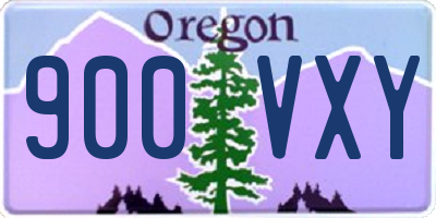 OR license plate 900VXY