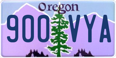 OR license plate 900VYA