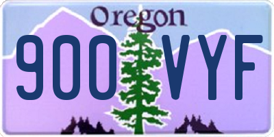 OR license plate 900VYF