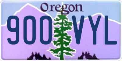 OR license plate 900VYL