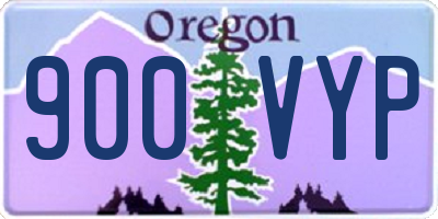 OR license plate 900VYP