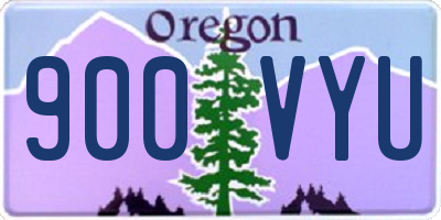 OR license plate 900VYU