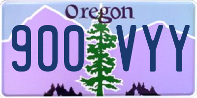 OR license plate 900VYY
