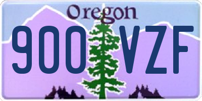 OR license plate 900VZF