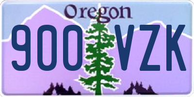 OR license plate 900VZK