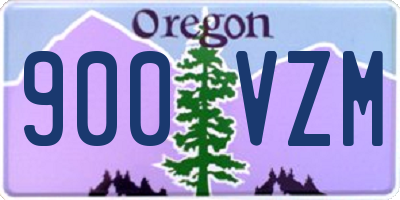OR license plate 900VZM