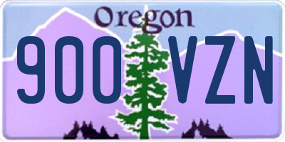 OR license plate 900VZN