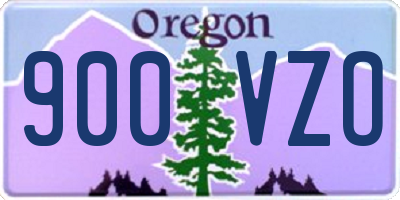 OR license plate 900VZO