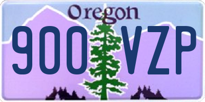 OR license plate 900VZP