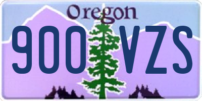 OR license plate 900VZS