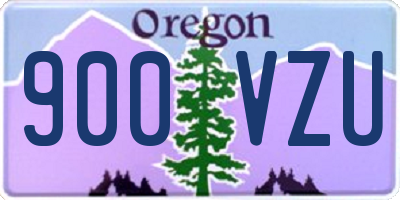 OR license plate 900VZU