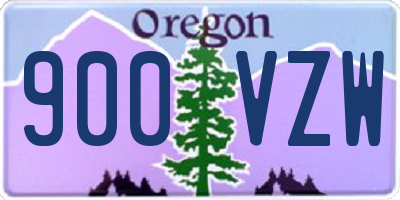 OR license plate 900VZW
