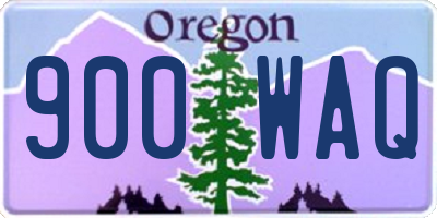 OR license plate 900WAQ