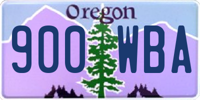 OR license plate 900WBA