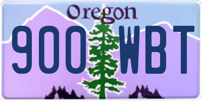 OR license plate 900WBT