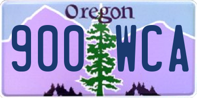OR license plate 900WCA