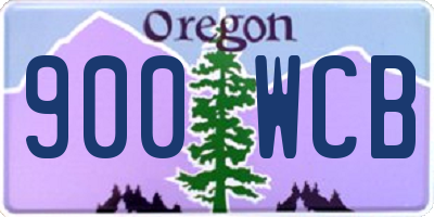 OR license plate 900WCB