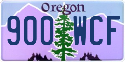 OR license plate 900WCF
