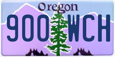OR license plate 900WCH