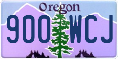 OR license plate 900WCJ