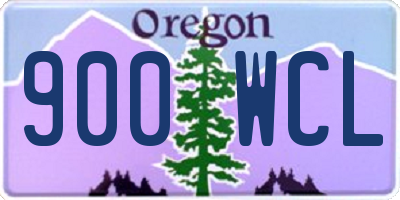 OR license plate 900WCL