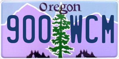 OR license plate 900WCM