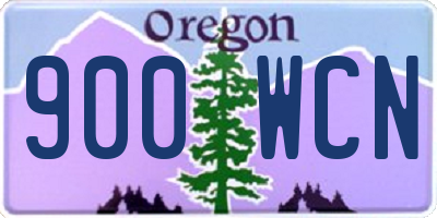 OR license plate 900WCN