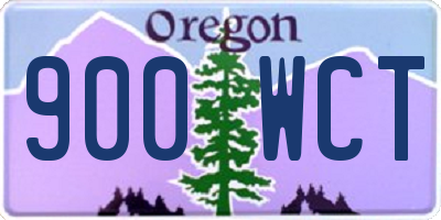OR license plate 900WCT