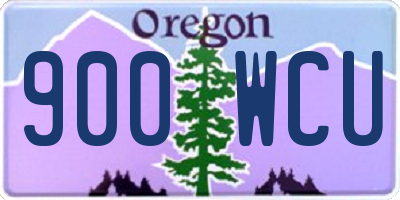 OR license plate 900WCU