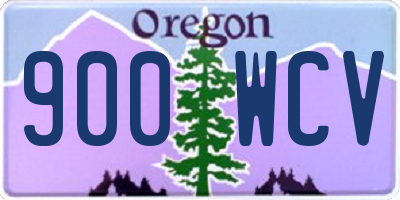OR license plate 900WCV